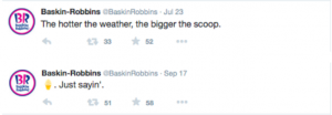 Baskin-Robbins e le emoji